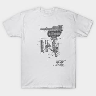 Missile Launcher Vintage Patent Hand Drawing T-Shirt